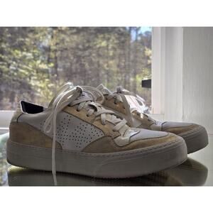 P448 Women's Sneakers Size Euro 38 US 7.5-8 White Low Top